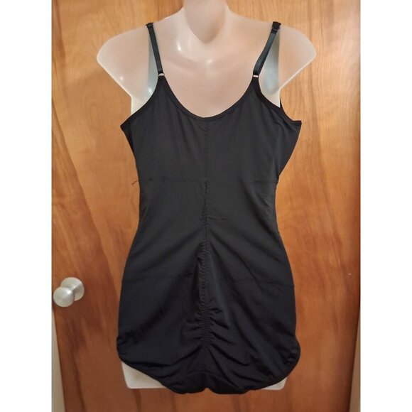 Marilyn Monroe Open Bust Body Shaper Womens plus 2X Black Firm Control Shapewear - Picture 3 of 4
